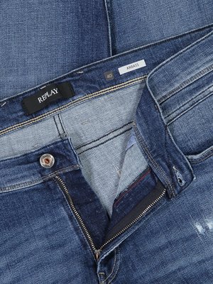 Five-pocket jeans with stretch aspect, Anbass