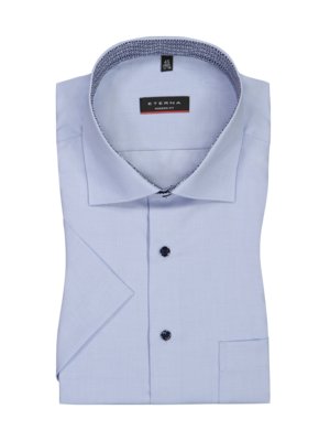 Short-sleeved-shirt-with-breast-pocket,-Modern-Fit