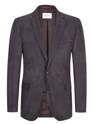 Smart-casual jacket with micro texture, Super 110 virgin wool