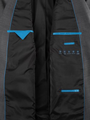 Sako z řady kombinovatelných obleků s drobným vzorem, Future Flex, Regular Fit