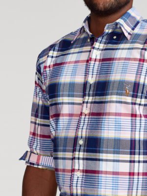 Shirt with overcheck pattern