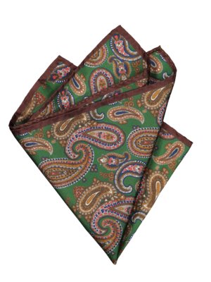 Pocket kerchief with a paisley pattern