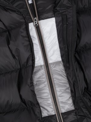 Péřová bunda s žebrovaným materiálem, Elas-D