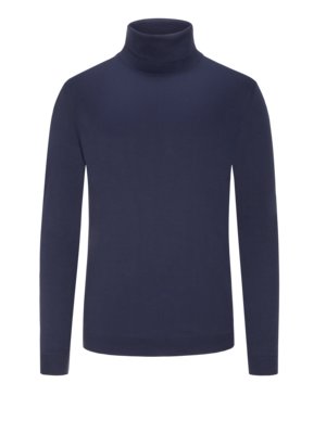 Lightweight sweatshirt with turtleneck collar
