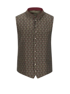 Traditional vest with mixed pattern, Henri