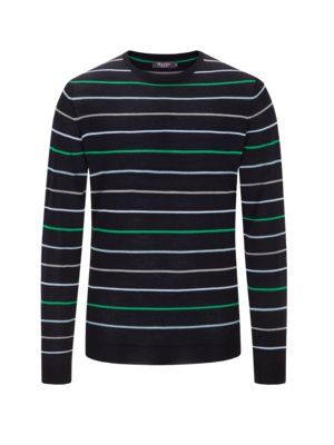 Sweater with striped pattern