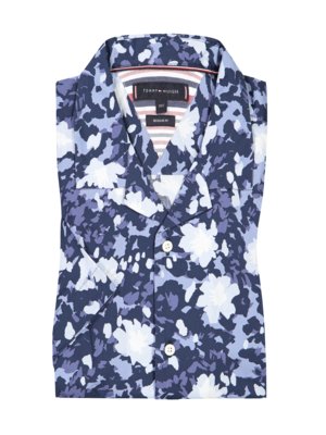 Short-sleeved shirt with pattern, Regular Fit