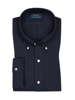 Shirt with button-down collar