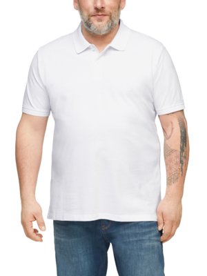 Poloshirt-in-Piqué-Qualität-mit-Label-Stickerei