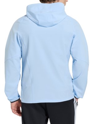 Training jacket made of recycled stretch mix with hood