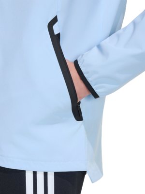 Training jacket made of recycled stretch mix with hood