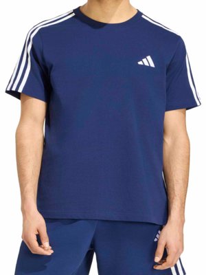 T-Shirt aus Baumwolle mit Logo-Stickerei, Regular Fit