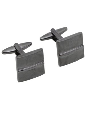 Gray patinated cufflinks