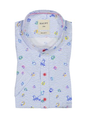 Short-sleeved-shirt-with-micro-print