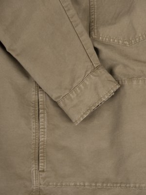 Overshirt with linen content