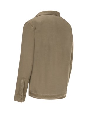 Overshirt with linen content