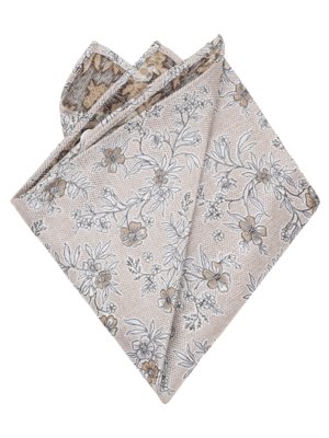 Einstecktuch aus Seide mit floralem Print