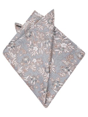 Einstecktuch aus Seide mit floralem Print