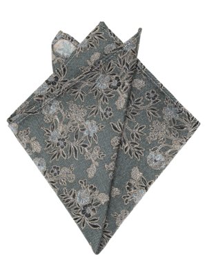 Einstecktuch aus Seide mit floralem Print
