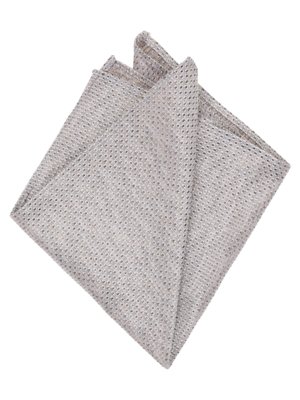 Einstecktuch aus Seide mit dezentem Kleinmuster