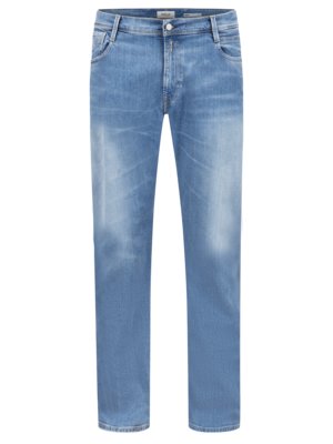 Jeansy Anbass ze stretchem i spranym efektem, fason slim fit