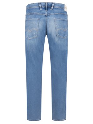 Jeansy Anbass ze stretchem i spranym efektem, fason slim fit