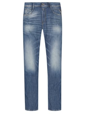 5-Pocket Jeans im Used-Look, Anbass