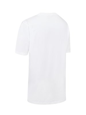 Leichtes unifarbenes T-Shirt mit O-Neck