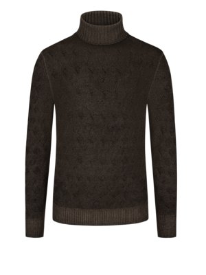 Turtleneck sweater in pure virgin wool