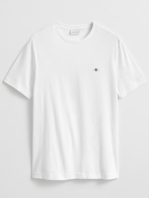 T-shirt z haftem z logo, krój regular fit