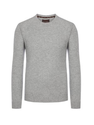 Cashmere sweater, round neck