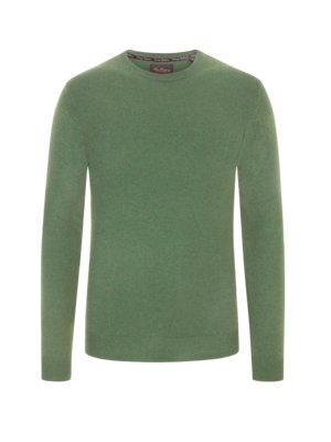 Cashmere sweater, round neck