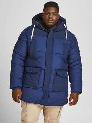 Quilted parka with hood