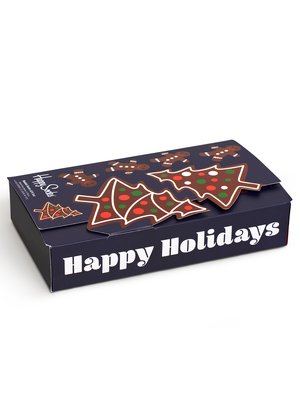 2er Pack Geschenkbox mit Weihnachtssocken