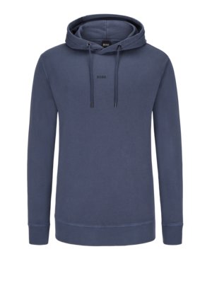 Hoodie in pure cotton