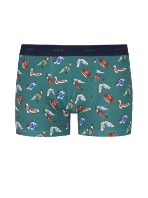 Boxer trunks with all-over print