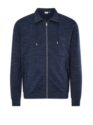 Sweater-jacket-in-a-mottled-design