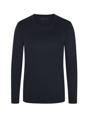 Long-sleeved shirt in modal stretch