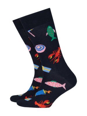 Socks-with-sea-life-motif