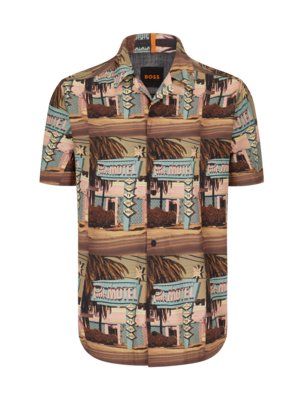 Short-sleeved-shirt-with-all-over-print