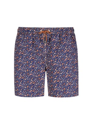 Swimming trunks with micro print