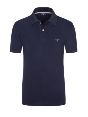 Polo shirt in light piqué fabric