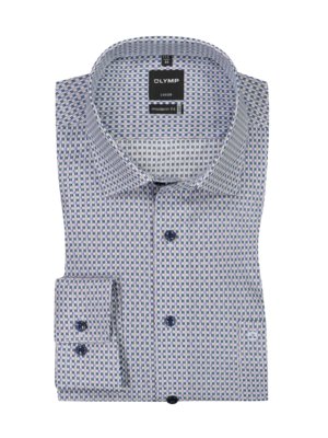 Luxor Modern Fit shirt with micro pattern, extra long sleeves