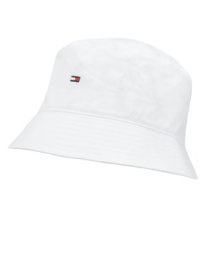 Cotton bucket hat with embroidered logo