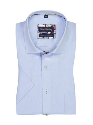 Short-sleeved shirt with a fine texture, Comfort Fit