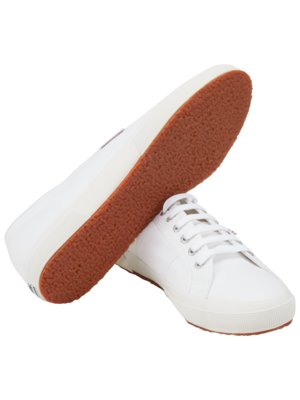 Cotton sneakers with canvas texture