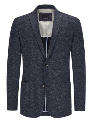 Blazer in a jersey look with linen content
