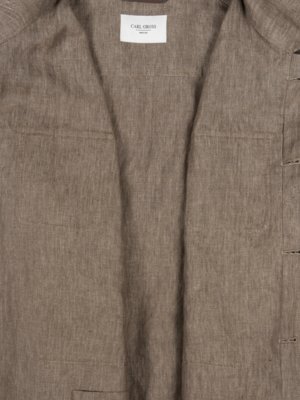 Overshirt in pure linen, Taddeo