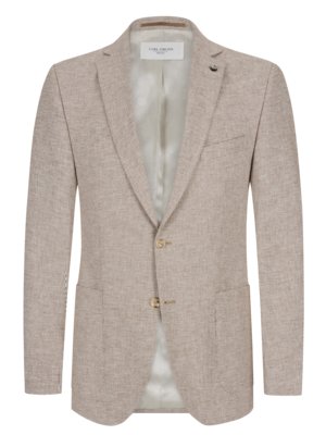 Textured-jacket,-linen-cotton-blend