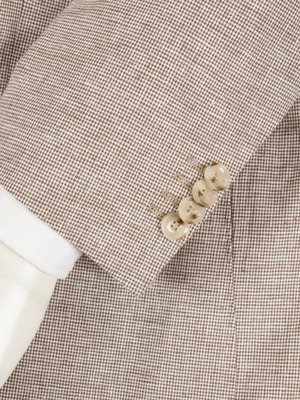 Textured jacket, linen-cotton blend